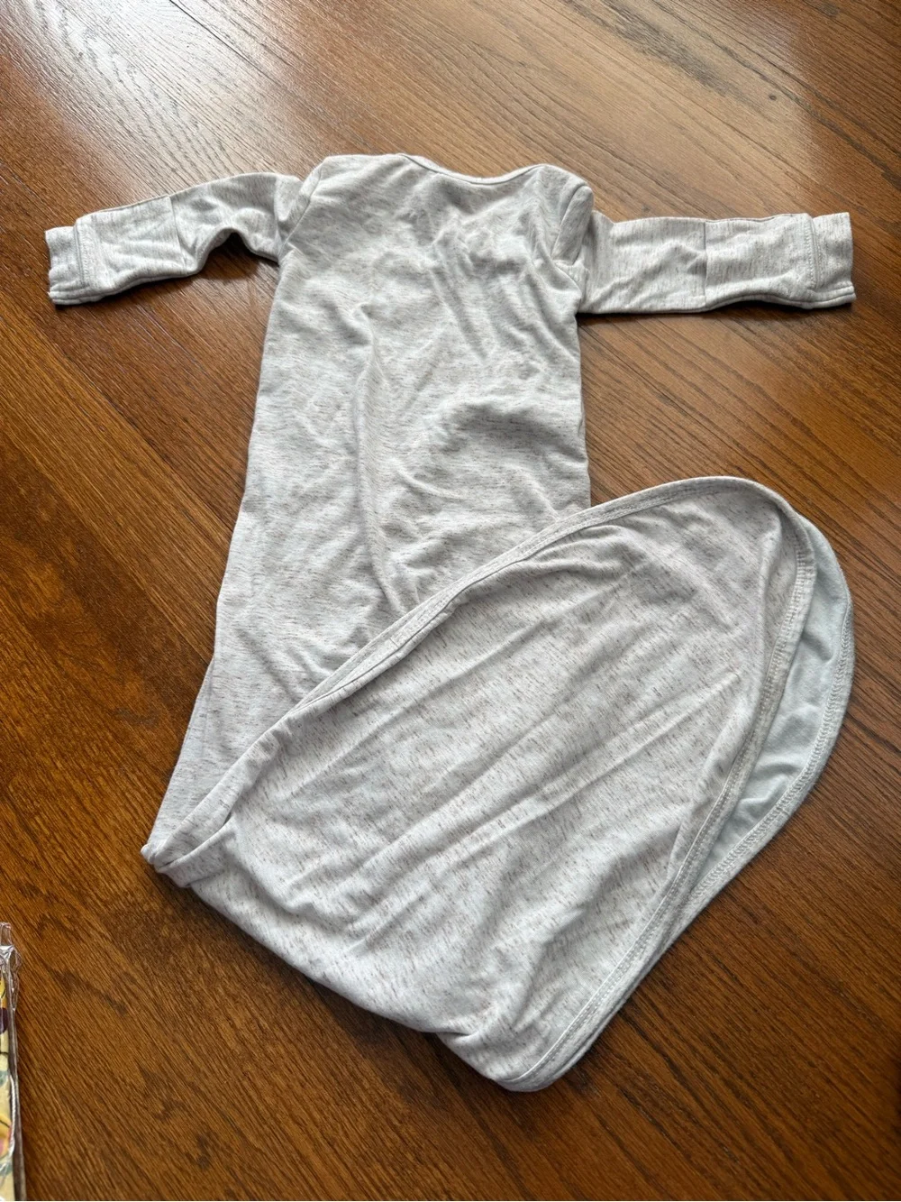 Copper Pearl Oatmeal Heather Knotted Sleep Gown NB